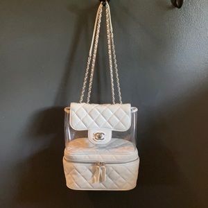 White Chanel purse